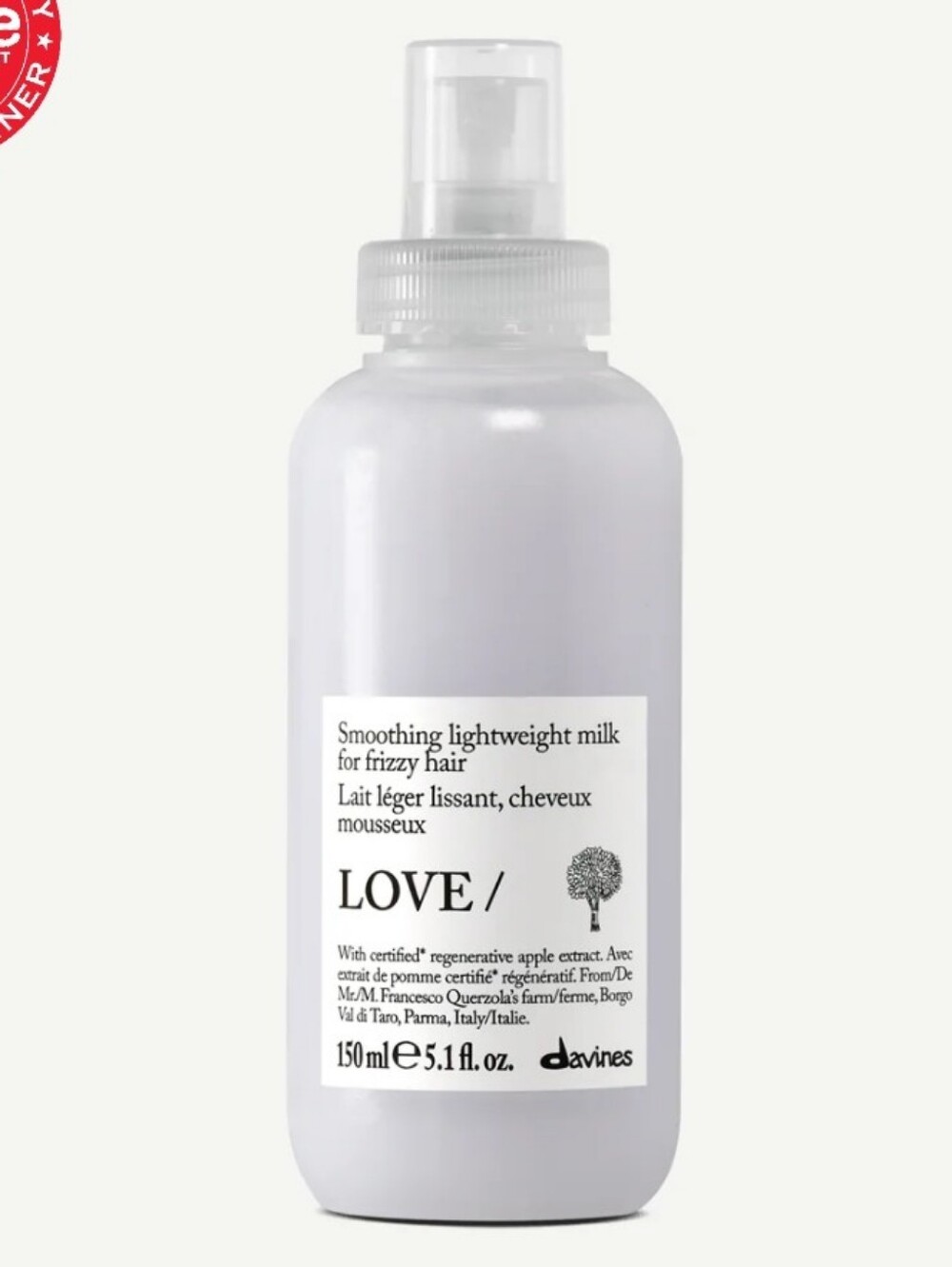 Davines Love Smoothing Lightweight Milk For Frizzy Hair 5.1 Oz. NEW